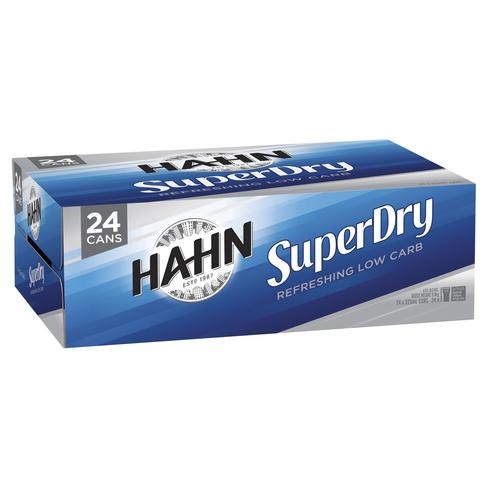Buy Hahn Super Dry Cans 375mL - Red Bottle