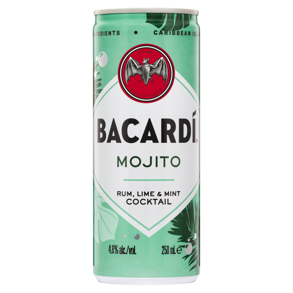 Bacardi Mojito Cocktail RTD 250mL Can