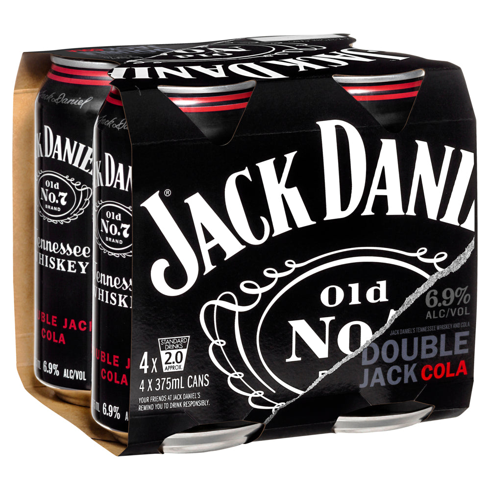 Buy Jack Daniel's Double Jack and Cola Cans 375mL